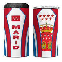 Madrid Flag 4 in 1 Can Cooler Tumbler Autonomous Community of Spain - Wonder Print Shop