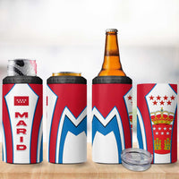 Madrid Flag 4 in 1 Can Cooler Tumbler Autonomous Community of Spain - Wonder Print Shop