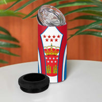 Madrid Flag 4 in 1 Can Cooler Tumbler Autonomous Community of Spain - Wonder Print Shop