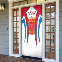 Madrid Flag Door Cover Autonomous Community of Spain - Wonder Print Shop