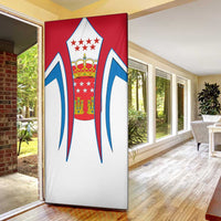 Madrid Flag Door Cover Autonomous Community of Spain - Wonder Print Shop