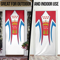 Madrid Flag Door Cover Autonomous Community of Spain - Wonder Print Shop