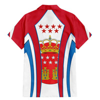 Madrid Flag Family Matching Mermaid Dress and Hawaiian Shirt Autonomous Community of Spain - Wonder Print Shop