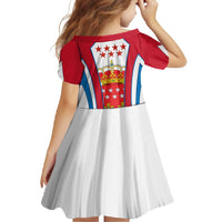 Madrid Flag Family Matching Off Shoulder Maxi Dress and Hawaiian Shirt Autonomous Community of Spain - Wonder Print Shop