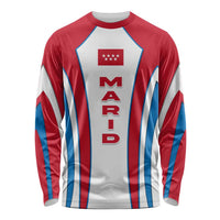 Madrid Flag Long Sleeve Shirt Autonomous Community of Spain - Wonder Print Shop