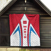 Madrid Flag Quilt Autonomous Community of Spain - Wonder Print Shop