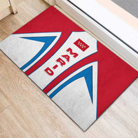 Madrid Flag Rubber Doormat Autonomous Community of Spain - Wonder Print Shop