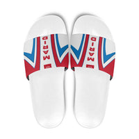 Madrid Flag Slide Sandals Autonomous Community of Spain - Wonder Print Shop