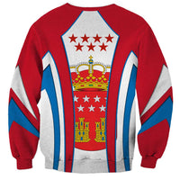Madrid Flag Sweatshirt Autonomous Community of Spain - Wonder Print Shop