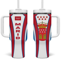 Madrid Flag Tumbler With Handle Autonomous Community of Spain - Wonder Print Shop