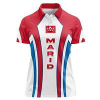Madrid Flag Women Polo Shirt Autonomous Community of Spain - Wonder Print Shop