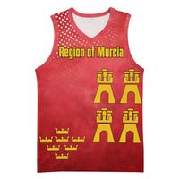 Region of Murcia Flag Basketball Jersey Autonomous Community of Spain - Wonder Print Shop