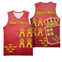 Region of Murcia Flag Basketball Jersey Autonomous Community of Spain - Wonder Print Shop