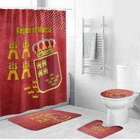Region of Murcia Flag Bathroom Set Autonomous Community of Spain - Wonder Print Shop