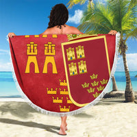 Region of Murcia Flag Beach Blanket Autonomous Community of Spain - Wonder Print Shop