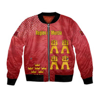 Region of Murcia Flag Bomber Jacket Autonomous Community of Spain - Wonder Print Shop