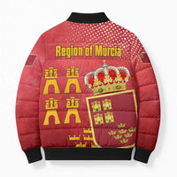 Region of Murcia Flag Bomber Puffer Jacket Autonomous Community of Spain - Wonder Print Shop