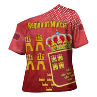 Region of Murcia Flag Cross Shoulder Shirt Autonomous Community of Spain - Wonder Print Shop