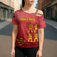 Region of Murcia Flag Cross Shoulder Shirt Autonomous Community of Spain - Wonder Print Shop