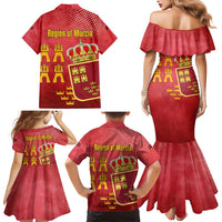 Region of Murcia Flag Family Matching Mermaid Dress and Hawaiian Shirt Autonomous Community of Spain - Wonder Print Shop