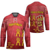 Region of Murcia Flag Hockey Jersey Autonomous Community of Spain - Wonder Print Shop
