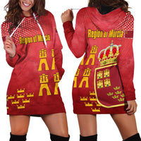 Region of Murcia Flag Hoodie Dress Autonomous Community of Spain - Wonder Print Shop