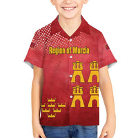 Region of Murcia Flag Kid Hawaiian Shirt Autonomous Community of Spain - Wonder Print Shop