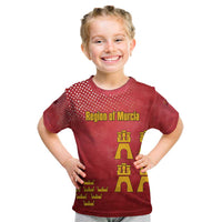 Region of Murcia Flag Kid T Shirt Autonomous Community of Spain - Wonder Print Shop