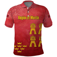 Region of Murcia Flag Polo Shirt Autonomous Community of Spain - Wonder Print Shop