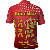 Region of Murcia Flag Polo Shirt Autonomous Community of Spain - Wonder Print Shop