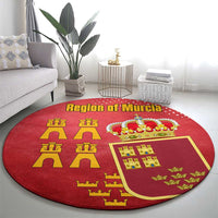 Region of Murcia Flag Round Carpet Autonomous Community of Spain - Wonder Print Shop