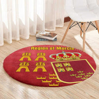 Region of Murcia Flag Round Carpet Autonomous Community of Spain - Wonder Print Shop