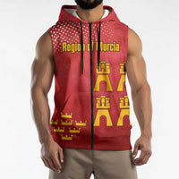 Region of Murcia Flag Sleeveless Zip Hoodie Autonomous Community of Spain - Wonder Print Shop