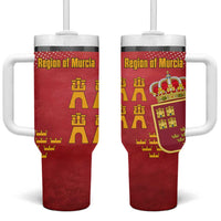 Region of Murcia Flag Tumbler With Handle Autonomous Community of Spain - Wonder Print Shop