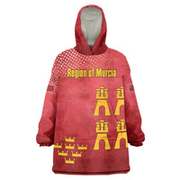 Region of Murcia Flag Wearable Blanket Hoodie Autonomous Community of Spain - Wonder Print Shop