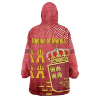 Region of Murcia Flag Wearable Blanket Hoodie Autonomous Community of Spain - Wonder Print Shop