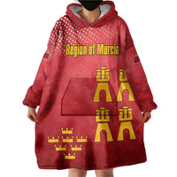 Region of Murcia Flag Wearable Blanket Hoodie Autonomous Community of Spain - Wonder Print Shop