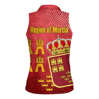 Region of Murcia Flag Women Sleeveless Polo Shirt Autonomous Community of Spain - Wonder Print Shop
