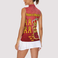 Region of Murcia Flag Women Sleeveless Polo Shirt Autonomous Community of Spain - Wonder Print Shop