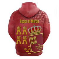 Region of Murcia Flag Zip Hoodie Autonomous Community of Spain - Wonder Print Shop