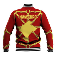 Navarre Flag Baseball Jacket Autonomous Community of Spain - Wonder Print Shop