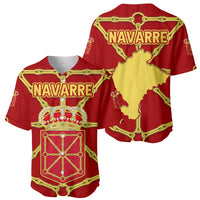 Navarre Flag Baseball Jersey Autonomous Community of Spain - Wonder Print Shop