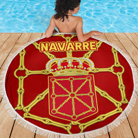 Navarre Flag Beach Blanket Autonomous Community of Spain - Wonder Print Shop