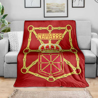 Navarre Flag Blanket Autonomous Community of Spain - Wonder Print Shop