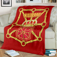 Navarre Flag Blanket Autonomous Community of Spain - Wonder Print Shop