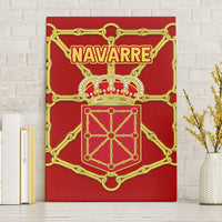 Navarre Flag Canvas Wall Art Autonomous Community of Spain - Wonder Print Shop