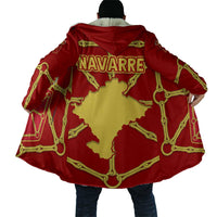 Navarre Flag Cloak Autonomous Community of Spain - Wonder Print Shop