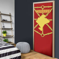 Navarre Flag Door Cover Autonomous Community of Spain - Wonder Print Shop