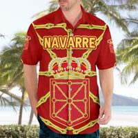 Navarre Flag Hawaiian Shirt Autonomous Community of Spain - Wonder Print Shop