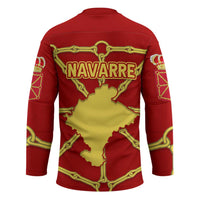 Navarre Flag Hockey Jersey Autonomous Community of Spain - Wonder Print Shop